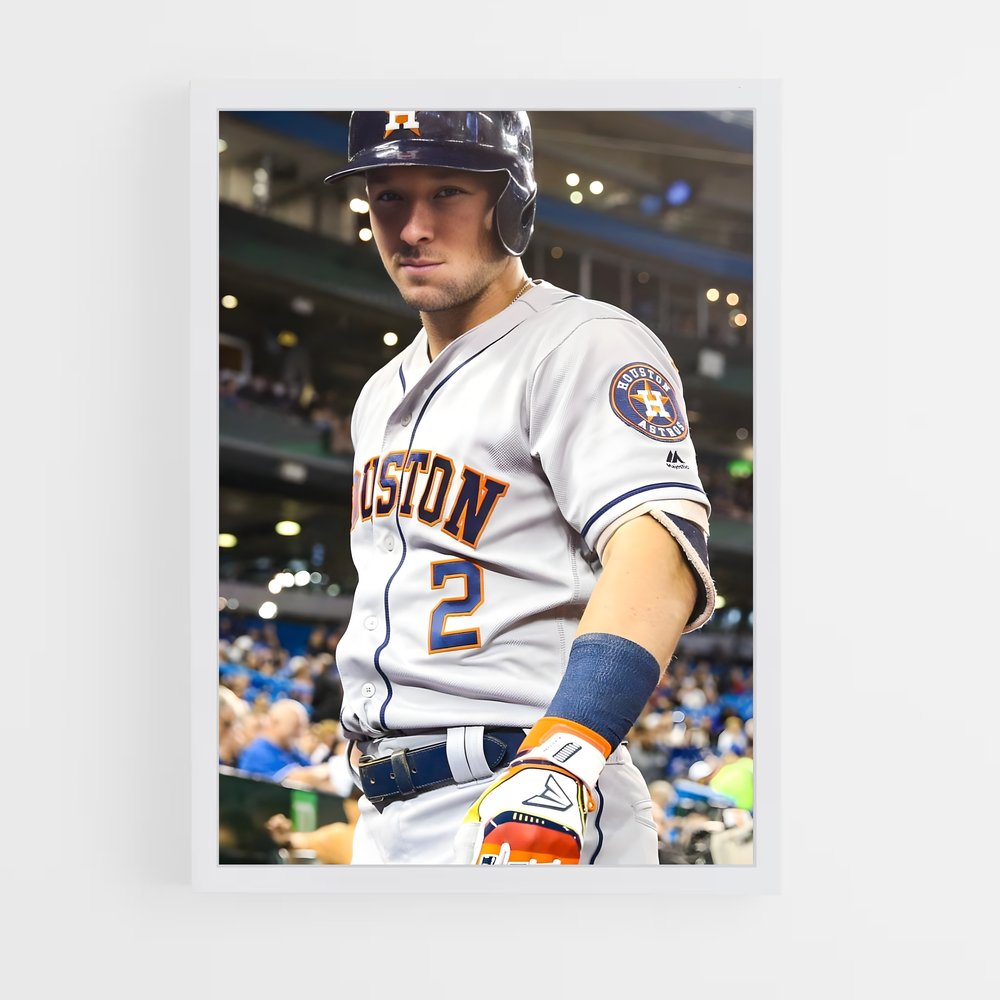 Poster Alex de bregman – affiche Baseball (vue 3)